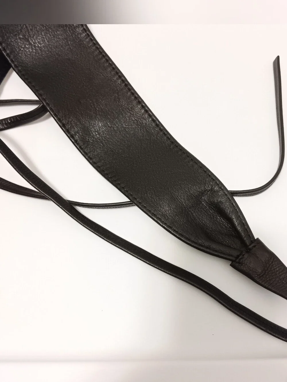 Obi Belt Black Leather 105